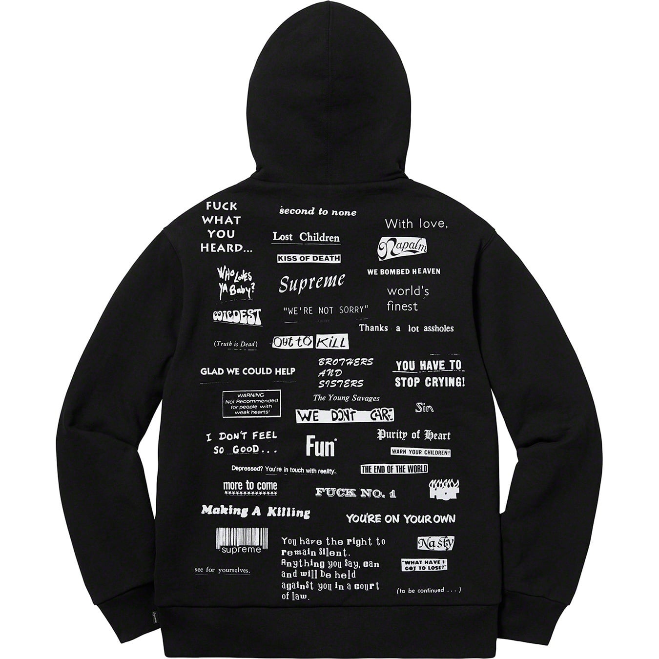 Stop Crying Hooded Sweatshirt view 13